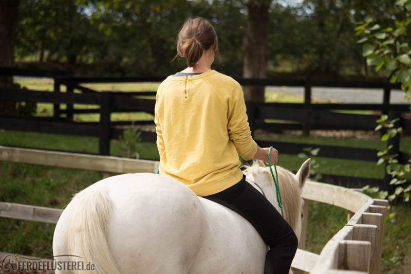 meine frau am reiten