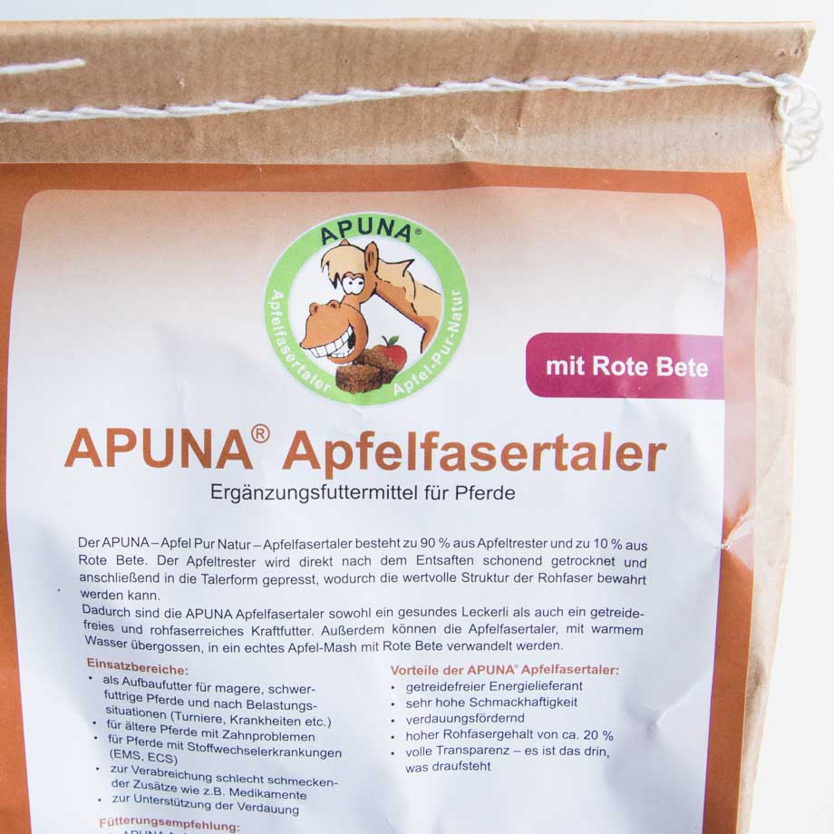 Rote Bete (Apuna Apfelfasertaler)