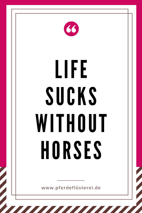 Life Sucks without Horses - Pin It