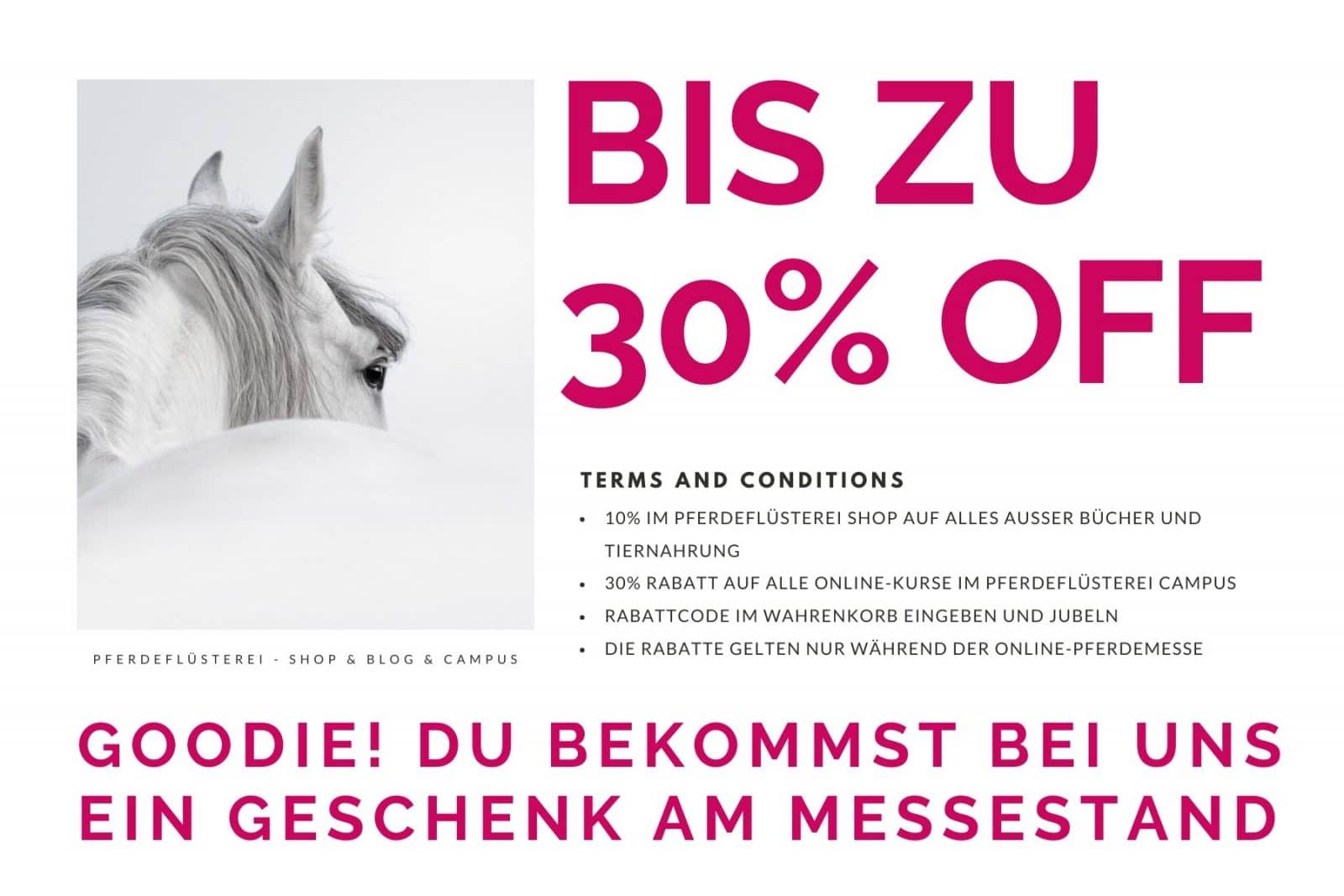 ONLINEPFERDEMESSE! Wie die Pferdewelt in der Corona-Krise zusammenhält 1 Onlinepferdemesse Rabattaktion Pferdeflüsterei