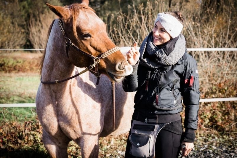 Petra und Carey Bodenarbeit