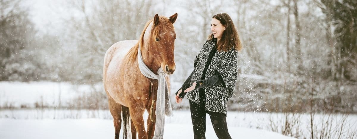 Slider Petra und Carey im Schnee