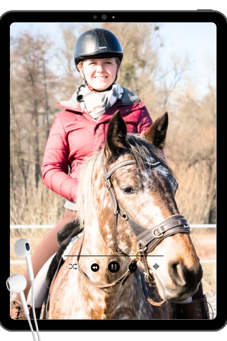 Reitmagie - 1 Woche Audiotraining 11 Hero und Selma Reitend mit Kopfhörer